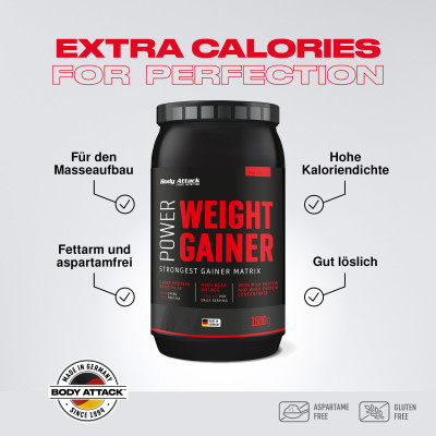 ГЕЙНЕР BODY ATTACK POWER WEIGHT GAINER 1500 Г БАНАН ГЕЙНЕР BODY ATTACK POWER WEIGHT GAINER 1500 Г БАНАН