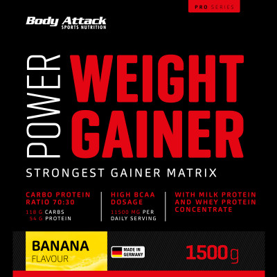 ГЕЙНЕР BODY ATTACK POWER WEIGHT GAINER 1500 Г БАНАН ГЕЙНЕР BODY ATTACK POWER WEIGHT GAINER 1500 Г БАНАН