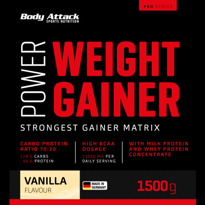 ГЕЙНЕР BODY ATTACK POWER WEIGHT GAINER 1500 Г ВАНИЛЬ ГЕЙНЕР BODY ATTACK POWER WEIGHT GAINER 1500 Г ВАНИЛЬ