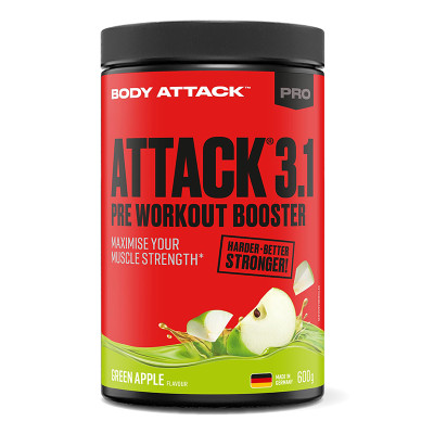 ПРЕДТРЕНИРОВОЧНЫЙ КОМПЛЕКС BODY ATTACK PRE ATTACK 3.1 600 Г ЯБЛОКО