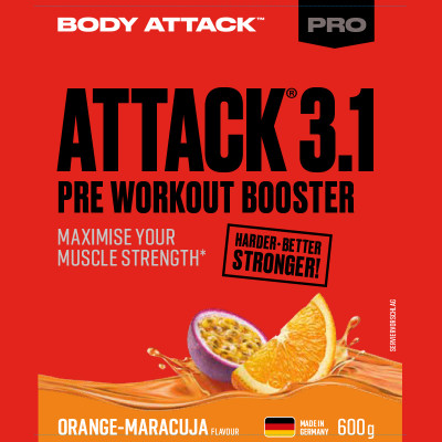 ПРЕДТРЕНИРОВОЧНЫЙ КОМПЛЕКС BODY ATTACK PRE ATTACK 3.1 600 Г АПЕЛЬСИН МАРАКУЙЯ ПРЕДТРЕНИРОВОЧНЫЙ КОМПЛЕКС BODY ATTACK PRE ATTACK 3.1 600 Г АПЕЛЬСИН МАРАКУЙЯ