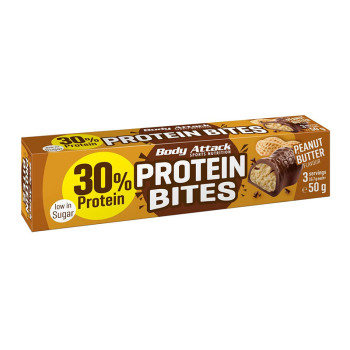 Protein Snacks Body Attack PROTEIN BITES 50 g peanut butter
