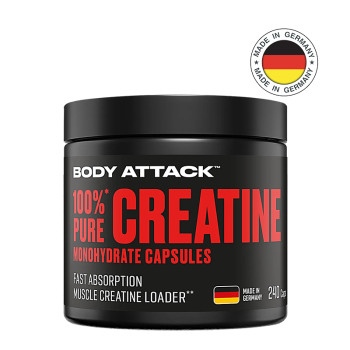 Креатин BODY ATTACK 100% Pure Creatine 240 капсул