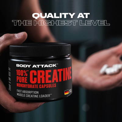 КРЕАТИН BODY ATTACK 100% PURE CREATINE 240 КАПСУЛ