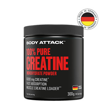 Креатин BODY ATTACK 100% Pure Creatine 300 г без смаку