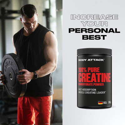 КРЕАТИН BODY ATTACK 100% PURE CREATINE 500 Г БЕЗ ВКУСА КРЕАТИН BODY ATTACK 100% PURE CREATINE 500 Г БЕЗ ВКУСА