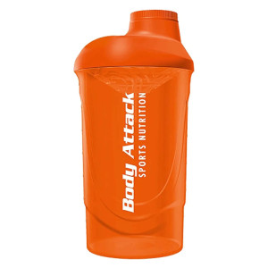 Шейкер BODY ATTACK Shaker 600 мл помаранчевий