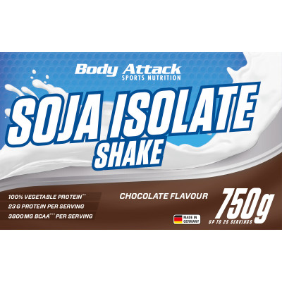 СОЕВЫЙ ИЗОЛЯТ BODY ATTACK SOJA ISOLATE 750 Г ШОКОЛАД СОЕВЫЙ ИЗОЛЯТ BODY ATTACK SOJA ISOLATE 750 Г ШОКОЛАД