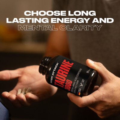 АМІНОКИСЛОТНИЙ КОМПЛЕКС BODY ATTACK TAURINE 3000 90 КАПСУЛ АМІНОКИСЛОТНИЙ КОМПЛЕКС BODY ATTACK TAURINE 3000 90 КАПСУЛ