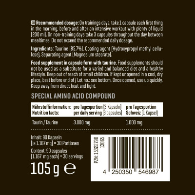 АМІНОКИСЛОТНИЙ КОМПЛЕКС BODY ATTACK TAURINE 3000 90 КАПСУЛ АМІНОКИСЛОТНИЙ КОМПЛЕКС BODY ATTACK TAURINE 3000 90 КАПСУЛ