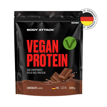 Многокомпонентный протеин BODY ATTACK Vegan Protein 1000 г пак шоколад