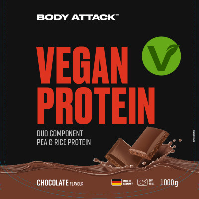 МНОГОКОМПОНЕНТНЫЙ ПРОТЕИН BODY ATTACK VEGAN PROTEIN 1000 Г ПАК ШОКОЛАД МНОГОКОМПОНЕНТНЫЙ ПРОТЕИН BODY ATTACK VEGAN PROTEIN 1000 Г ПАК ШОКОЛАД