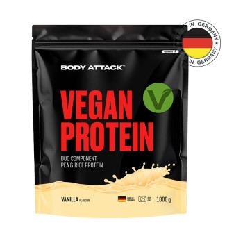 Багатокомпонентний протеїн BODY ATTACK Vegan Protein 1000 г пак ваніль