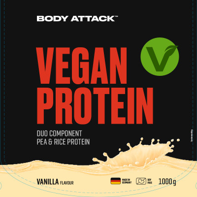 МНОГОКОМПОНЕНТНЫЙ ПРОТЕИН BODY ATTACK VEGAN PROTEIN 1000 Г ПАК ВАНИЛЬ МНОГОКОМПОНЕНТНЫЙ ПРОТЕИН BODY ATTACK VEGAN PROTEIN 1000 Г ПАК ВАНИЛЬ