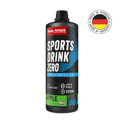 Комплексные витамины BODY ATTACK Sports Drink Zero 1000 мл яблоко