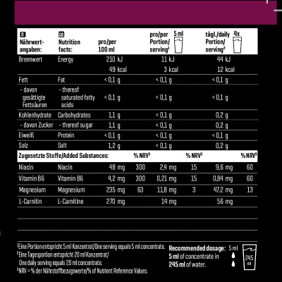 КОМПЛЕКСНЫЕ ВИТАМИНЫ BODY ATTACK SPORTS DRINK ZERO 1000 МЛ ЧЕРНАЯ СМОРОДИНА