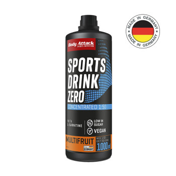 Комплексні вітаміни BODY ATTACK Sports Drink Zero 1000 мл мультифруктовий