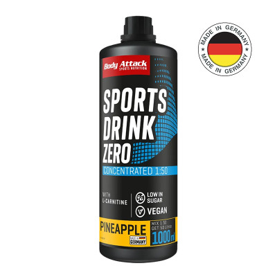 Complex vitamins BODY ATTACK Sports Drink Zero 1000 ml pineapple