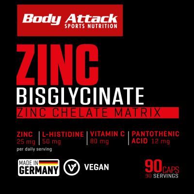 ВИТАМИН BODY ATTACK ZINC BISGLYCINATE 90 КАПСУЛ ВИТАМИН BODY ATTACK ZINC BISGLYCINATE 90 КАПСУЛ