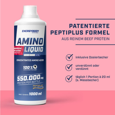 АМИНОКИСЛОТНЫЙ КОМПЛЕКС ENERGYBODY AMINO LIQUID 550.000 мг ВИШНЯ АМИНОКИСЛОТНЫЙ КОМПЛЕКС ENERGYBODY AMINO LIQUID 550.000 мг ВИШНЯ