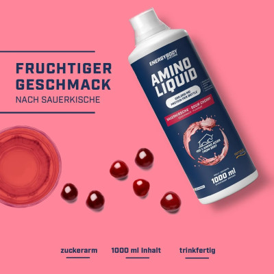 АМИНОКИСЛОТНЫЙ КОМПЛЕКС ENERGYBODY AMINO LIQUID 550.000 мг ВИШНЯ АМИНОКИСЛОТНЫЙ КОМПЛЕКС ENERGYBODY AMINO LIQUID 550.000 мг ВИШНЯ