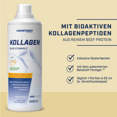 КОЛЛАГЕН ENERGYBODY COLLAGEN PLUS VITAMIN C 1000 МЛ МИРАБЕЛЬ