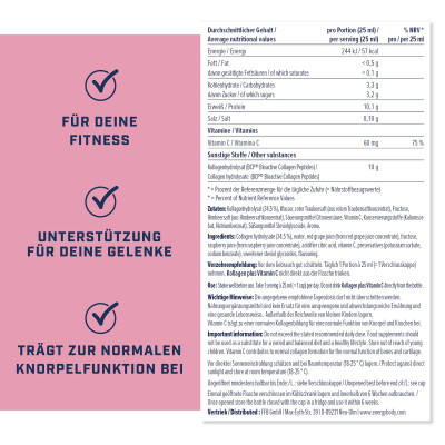 КОЛЛАГЕН ENERGYBODY COLLAGEN PLUS VITAMIN C 1000 МЛ ДВОЙНАЯ ЯГОДА