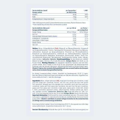 КОЛЛАГЕН ENERGYBODY MARINE COLLAGEN 750 МЛ МАНГО-МАРАКУЙЯ КОЛЛАГЕН ENERGYBODY MARINE COLLAGEN 750 МЛ МАНГО-МАРАКУЙЯ