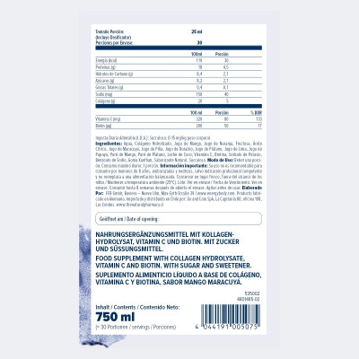 КОЛЛАГЕН ENERGYBODY MARINE COLLAGEN 750 МЛ МАНГО-МАРАКУЙЯ КОЛЛАГЕН ENERGYBODY MARINE COLLAGEN 750 МЛ МАНГО-МАРАКУЙЯ