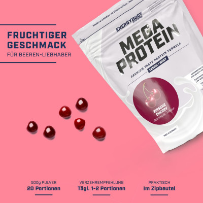 МНОГОКОМПОНЕНТНЫЙ ПРОТЕИН ENERGYBODY MEGA PROTEIN 500 Г ВИШНЯ МНОГОКОМПОНЕНТНЫЙ ПРОТЕИН ENERGYBODY MEGA PROTEIN 500 Г ВИШНЯ