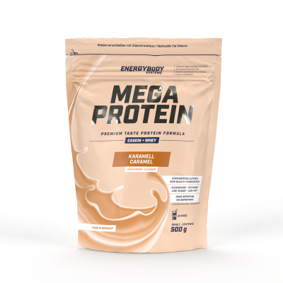 Багатокомпонентний протеїн ENERGYBODY Mega Protein 500 г карамель