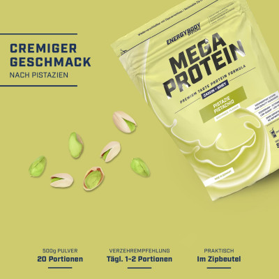 БАГАТОКОМПОНЕНТНИЙ ПРОТЕЇН ENERGYBODY MEGA PROTEIN 500 Г ФІСТАШКА БАГАТОКОМПОНЕНТНИЙ ПРОТЕЇН ENERGYBODY MEGA PROTEIN 500 Г ФІСТАШКА
