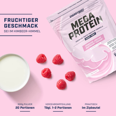 МНОГОКОМПОНЕНТНЫЙ ПРОТЕИН ENERGYBODY MEGA PROTEIN 500 Г МАЛИНОВЫЙ ЙОГУРТ МНОГОКОМПОНЕНТНЫЙ ПРОТЕИН ENERGYBODY MEGA PROTEIN 500 Г МАЛИНОВЫЙ ЙОГУРТ