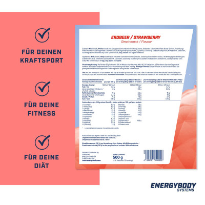 БАГАТОКОМПОНЕНТНИЙ ПРОТЕЇН ENERGYBODY MEGA PROTEIN 500 Г ПОЛУНИЧНИЙ ЙОГУРТ