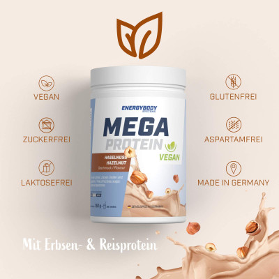 СОЕВЫЙ ПРОТЕИН ENERGYBODY MEGA PROTEIN VEGAN 750G ФУНДУК СОЕВЫЙ ПРОТЕИН ENERGYBODY MEGA PROTEIN VEGAN 750G ФУНДУК