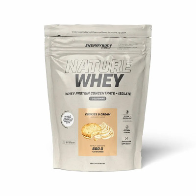 СИРОВАТКОВИЙ ПРОТЕЇН ENERGYBODY NATURE WHEY PROTEIN 600 Г пак ПЕЧИВО з КРЕМОМ