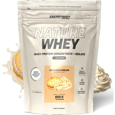 СИРОВАТКОВИЙ ПРОТЕЇН ENERGYBODY NATURE WHEY PROTEIN 600 Г пак ПЕЧИВО з КРЕМОМ СИРОВАТКОВИЙ ПРОТЕЇН ENERGYBODY NATURE WHEY PROTEIN 600 Г пак ПЕЧИВО з КРЕМОМ
