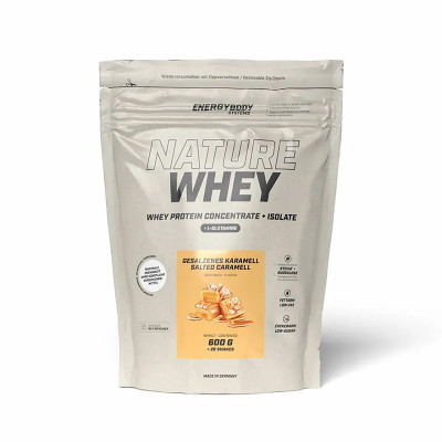 Сироватковий протеїн ENERGYBODY Nature Whey Protein 600 г пак солона карамель