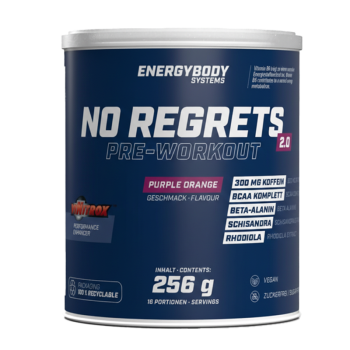 Предтренник Energybody No Regrets 2.0 Pre-Workout 256 г пурпурный апельсин