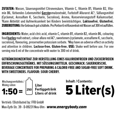 КОМПЛЕКСНЫЕ ВИТАМИНЫ ENERGYBODY REFRESH ZERO 5000 МЛ ВИШНЯ КОМПЛЕКСНЫЕ ВИТАМИНЫ ENERGYBODY REFRESH ZERO 5000 МЛ ВИШНЯ