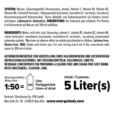 КОМПЛЕКСНЫЕ ВИТАМИНЫ ENERGYBODY REFRESH ZERO 5000 МЛ ЛАЙМ КОМПЛЕКСНЫЕ ВИТАМИНЫ ENERGYBODY REFRESH ZERO 5000 МЛ ЛАЙМ