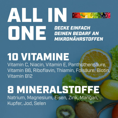 КОМПЛЕКСНЫЕ ВИТАМИНЫ ENERGYBODY VITAMINS PLUS MINERALS 300 Г ТРОПИЧЕСКАЯ МАРАКУЙЯ