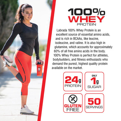 СЫВОРОТОЧНЫЙ ПРОТЕИН LABRADA 100% WHEY 1875 г ВАНИЛЬ СЫВОРОТОЧНЫЙ ПРОТЕИН LABRADA 100% WHEY 1875 г ВАНИЛЬ