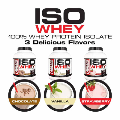 ИЗОЛЯТ ПРОТЕИНА LABRADA ISO WHEY ISOLATE 2268 г КЛУБНИКА