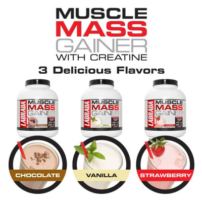 ГЕЙНЕР LABRADA MUSCLE MASS GAINER 2722 г КЛУБНИКА ГЕЙНЕР LABRADA MUSCLE MASS GAINER 2722 г КЛУБНИКА