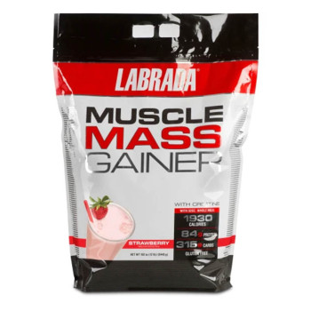 Гейнер LABRADA Muscle Mass Gainer 5443 г клубника