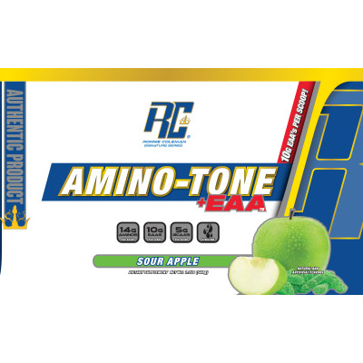 АМИНОКИСЛОТНЫЙ КОМПЛЕКС RONNIE COLEMAN AMINO-TONE EAA 540 Г КИСЛОЕ ЯБЛОКО АМИНОКИСЛОТНЫЙ КОМПЛЕКС RONNIE COLEMAN AMINO-TONE EAA 540 Г КИСЛОЕ ЯБЛОКО