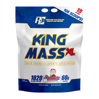 Гейнер RONNIE COLEMAN King Mass XL 15lb 6750 г клубничный коктейль