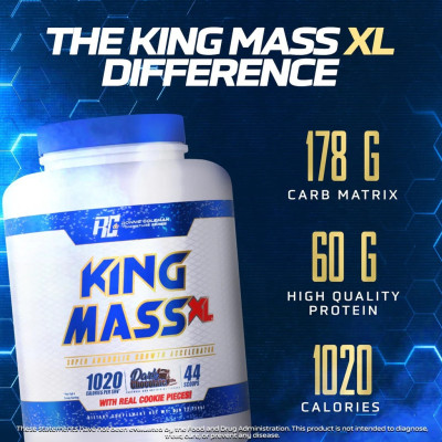 ГЕЙНЕР RONNIE COLEMAN KING MASS XL  6lb 2750 Г КЛУБНИЧНЫЙ КОКТЕЙЛЬ