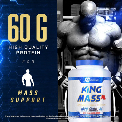 ГЕЙНЕР RONNIE COLEMAN KING MASS XL  6lb 2750 Г КЛУБНИЧНЫЙ КОКТЕЙЛЬ